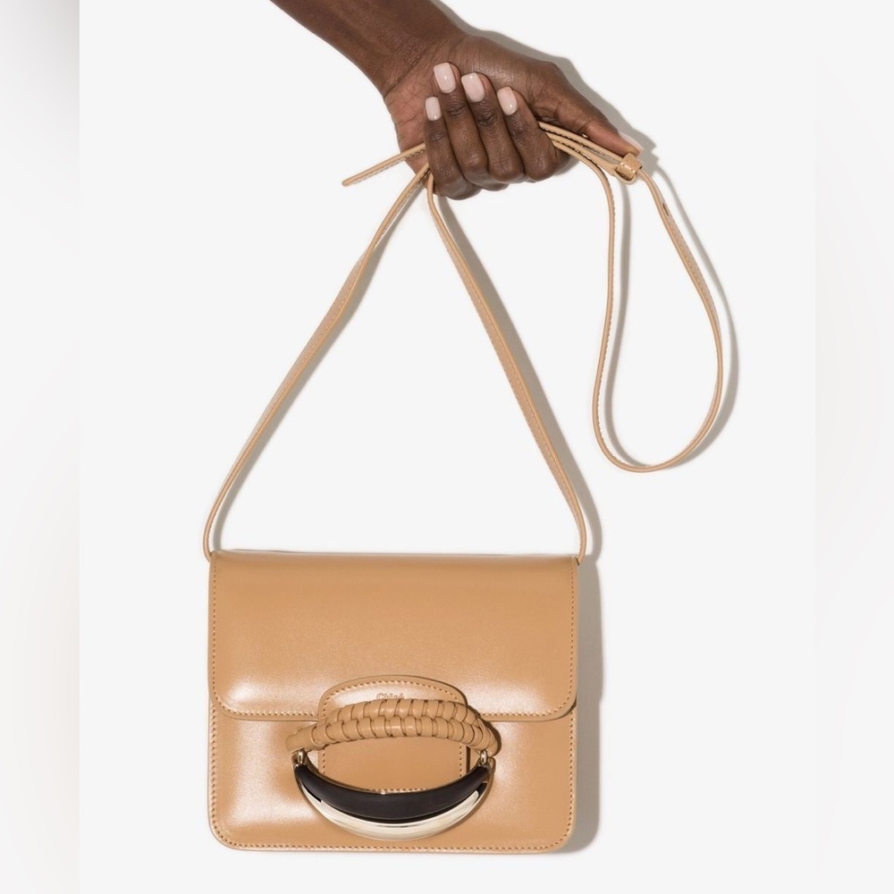 Chloé Kattie Braided Leather Crossbody Bag